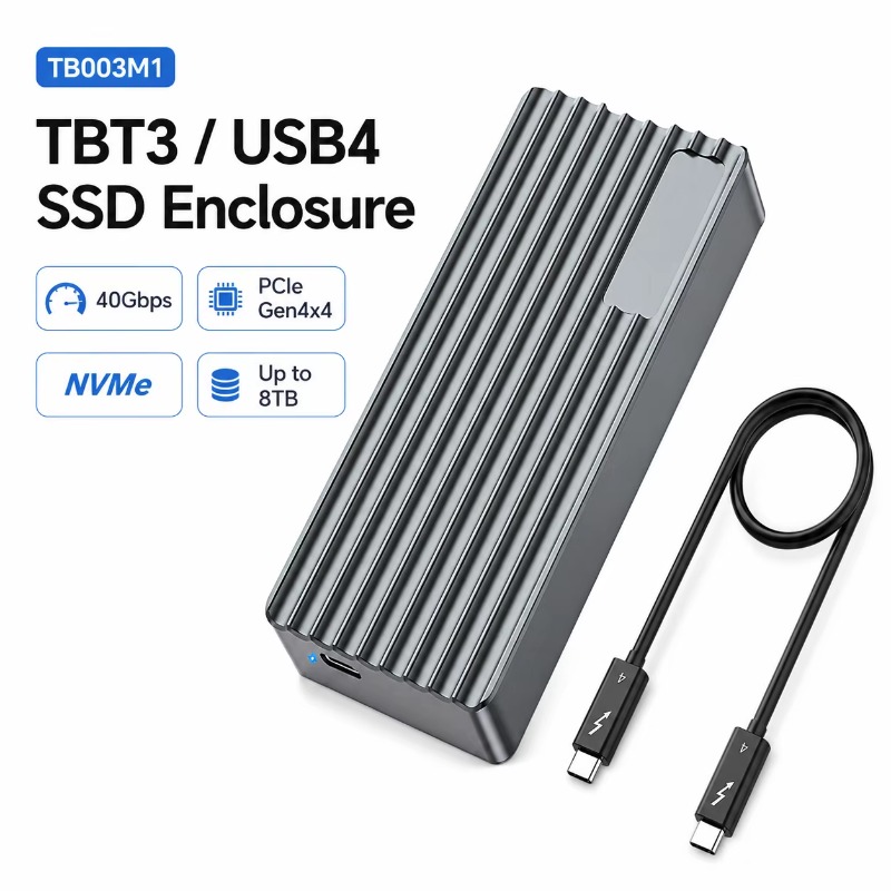 Nvme Ssd - TBT3/USB4 M.2 NVMe SSD Kutusu 40Gbps