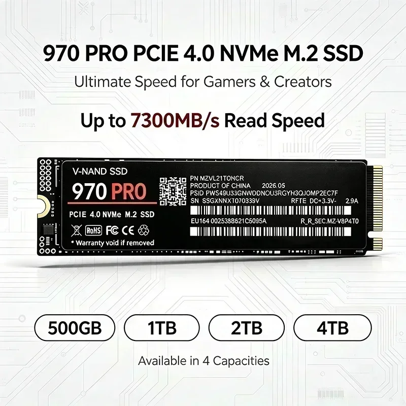 M.2 NVMe 970 PRO SSD PCIe 4.0x - Ssd 500Gb incelemesi ve fiyatı